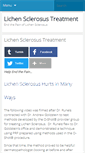 Mobile Screenshot of lichensclerosustreatment.com